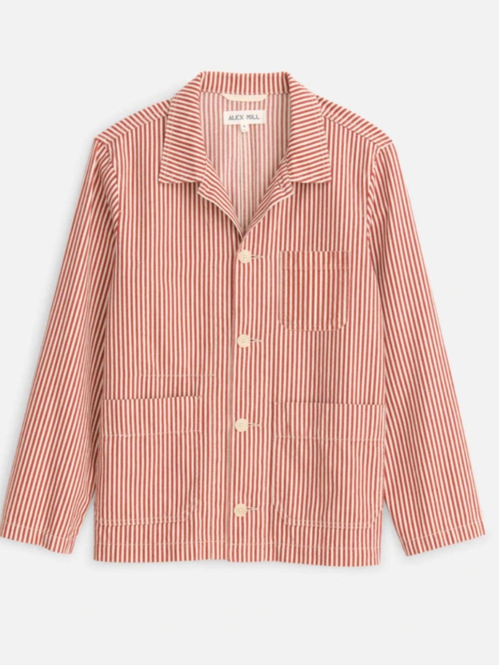 Alex Mill red and white striped Britt jacket
